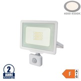 30W LED SMD Fluter City Line mit Bewegungsmelder Neutralweiß