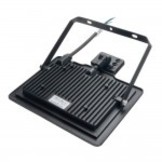 50W LED SMD Fluter City Line Schwarz mit Bewegungsmelder Neutralweiß