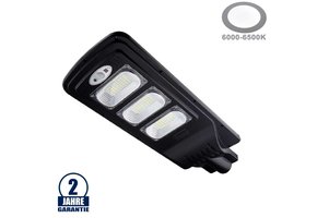 12W LED Solar Straßenleuchte 6000K IP65
