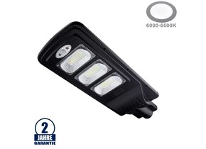 12W LED Solar Straßenleuchte 6000K IP65
