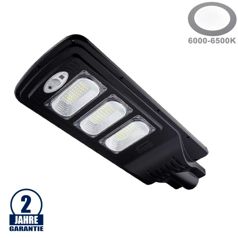 12W LED Solar Straßenleuchte 6000K IP65