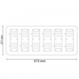 150W LED Tunnelleuchte 5700K Kaltweiß Schwarz