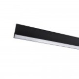 40W LED Linearleuchte mit Abhängung Schwarz Kaltweiß