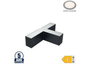 12W T-Verbinder für Linearleuchte Slim Professional Schwarz Neutralweiß 5380