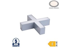 15W X-Verbinder für Linearleuchte Slim Professional Silber Neutralweiß 5381