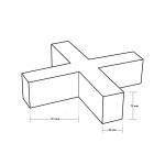 15W X-Verbinder für Linearleuchte Slim Professional Silber Neutralweiß 5381