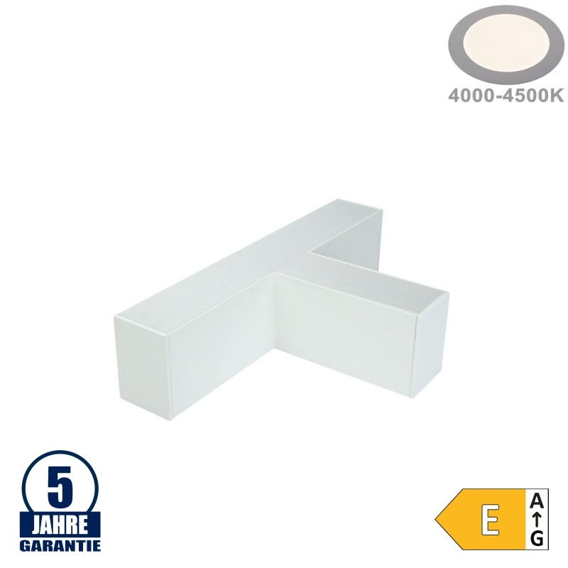 12W T-Verbinder für Linearleuchte Slim Professional Weiß Neutralweiß 5382