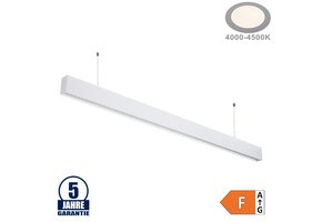 50W LED Linearleuchte mit Abhängung UGR19 Weiß Neutralweiß