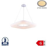 38W LED Pendelleuchte Quadratisch 3000K Weiß