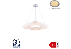 38W LED Pendelleuchte Quadratisch 3000K Weiß