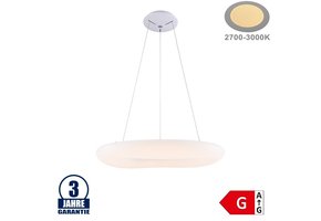 50W LED Pendelleuchte Rund 3000K Weiß