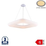 50W LED Pendelleuchte Quadratisch 3000K Weiß