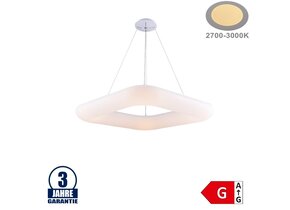 50W LED Pendelleuchte Quadratisch 3000K Weiß