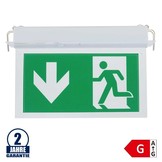 2W LED Notausgangsleuchte Einbaumontage 3.6V 900mAh Ni-Cd Akku