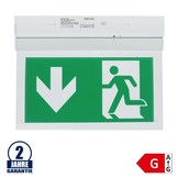 2W LED Notausgangsleuchte Wandmontage 3.6V 900mAh Ni-Cd Akku