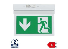 2W LED Notausgangsleuchte Wandmontage 3.6V 900mAh Ni-Cd Akku