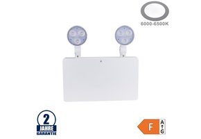 LED Notleuchte 2-flammig 3.6V 1800mAh mit Selbsttest