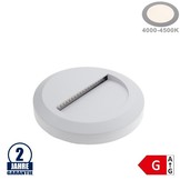 2W LED Treppenleuchte Rund Weiß Neutralweiß