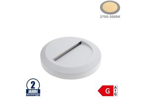 2W LED Treppenleuchte Rund Weiß Warmweiß