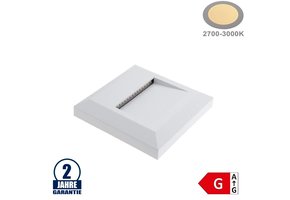 2W LED Treppenleuchte Quadratisch Weiß Warmweiß