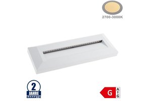 3W LED Treppenleuchte Rechteckig Weiß Warmweiß