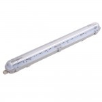 9W LED Feuchtraum/-Wannenleuchte inkl. Röhre SET 60cm einflammig IP65 Kaltweiß