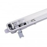 22W LED Feuchtraum/-Wannenleuchte inkl. Röhre SET 150cm einflammig IP65 Neutralweiß