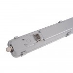 18W LED Feuchtraum/-Wannenleuchte inkl. Röhren SET 60cm zweiflammig IP65 Kaltweiß