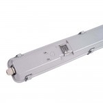 36W LED Feuchtraum/-Wannenleuchte inkl. Röhren SET 120cm zweiflammig IP65 Kaltweiß