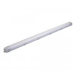44W LED Feuchtraum/-Wannenleuchte inkl. Röhren SET 150cm zweiflammig IP65 Neutralweiß