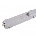 44W LED Feuchtraum/-Wannenleuchte inkl. Röhren SET 150cm zweiflammig IP65 Kaltweiß