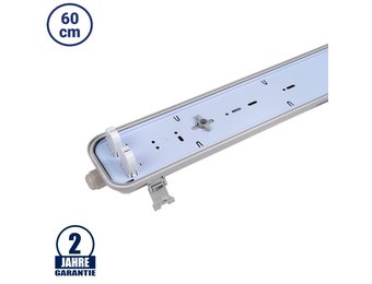 T8 LED Wannenleuchte für 60 cm 2 Röhren IP65
