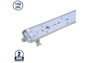 T8 LED Wannenleuchte für 150 cm 2 Röhren IP65