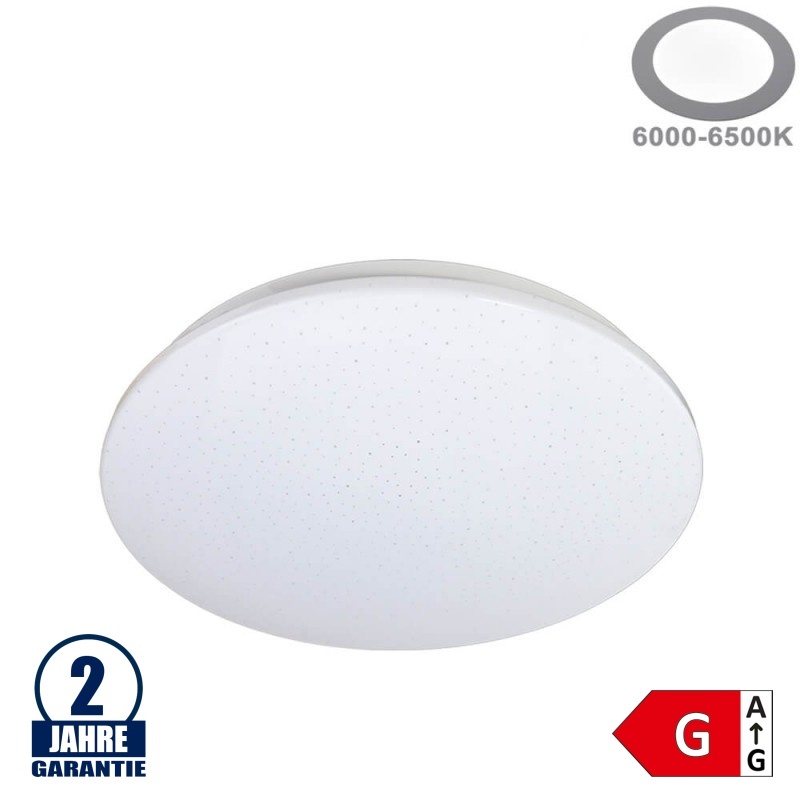 24W LED Deckenleuchte Kristall Kaltweiß