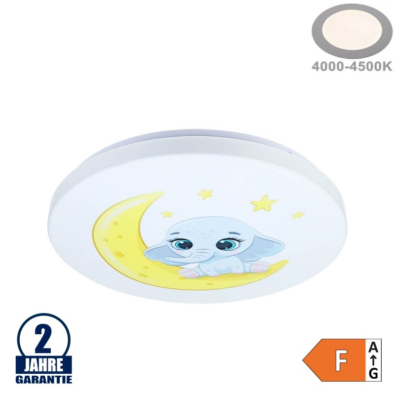 24W Kinderzimmerleuchte ELEPHANT 4000K