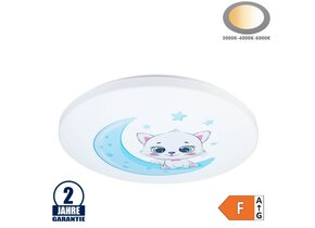 65W Kinderzimmerleuchte BLUE KITTY Farbwechsel 3000K-6000K