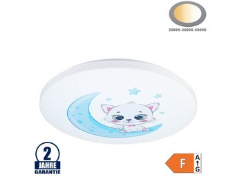 65W Kinderzimmerleuchte BLUE KITTY Farbwechsel 3000K-6000K