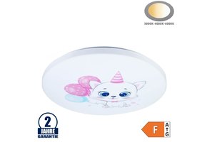 65W Kinderzimmerleuchte PINK KITTY Farbwechsel 3000K-6000K