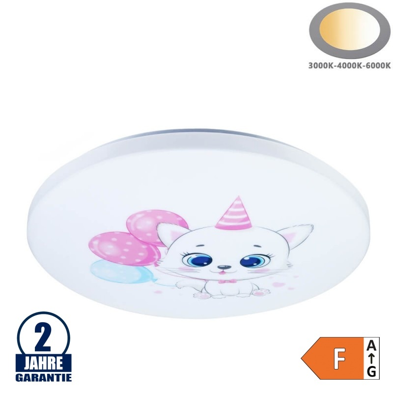 65W Kinderzimmerleuchte PINK KITTY Farbwechsel 3000K-6000K
