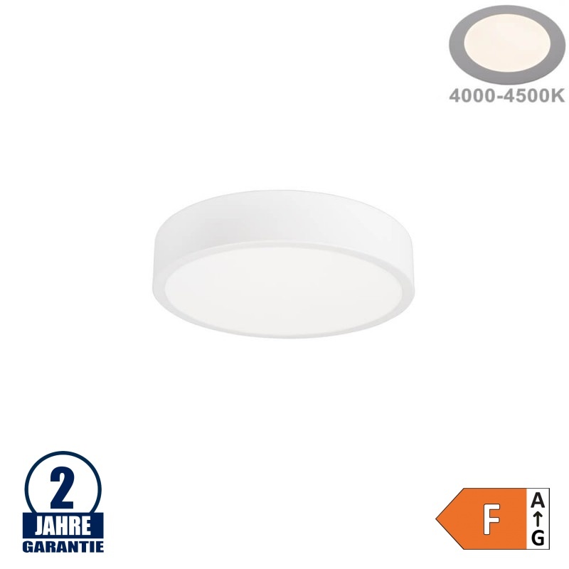 18W LED Deckenleuchte Rund Weiß Neutralweiß
