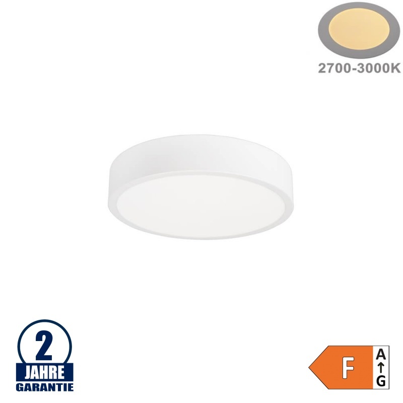 18W LED Deckenleuchte Rund Weiß Warmweiß