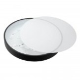 30W LED Deckenleuchte Rund Schwarz Neutralweiß