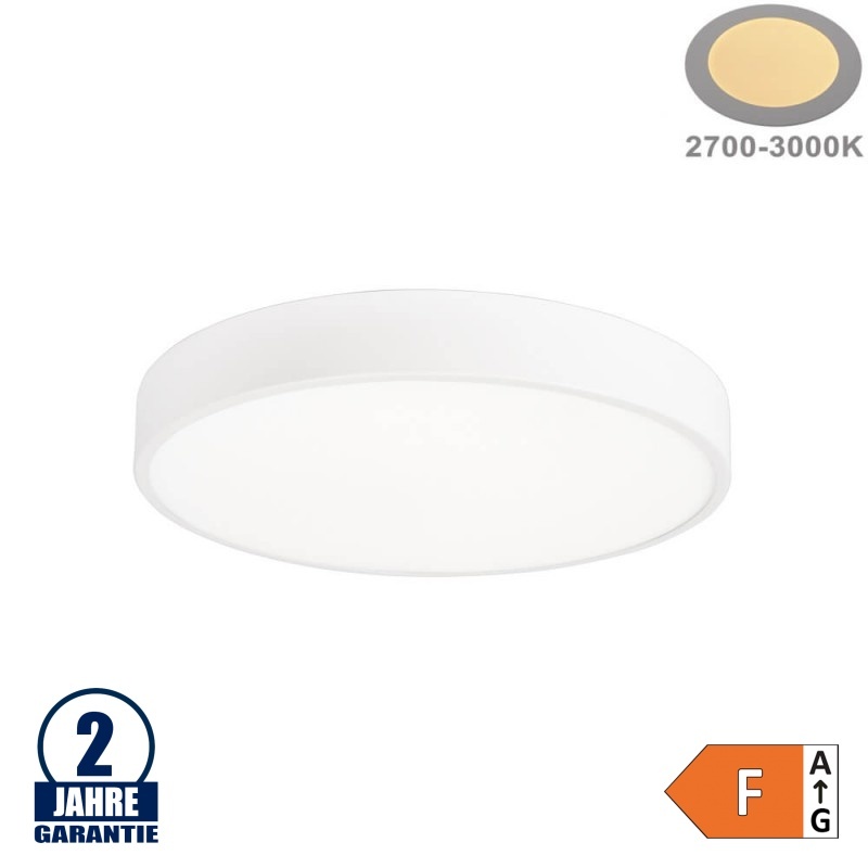 30W LED Deckenleuchte Rund Weiß Warmweiß