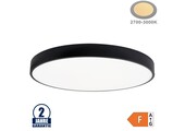 54W LED Deckenleuchte Rund Schwarz Warmweiß