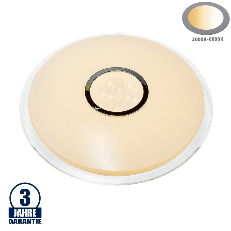 40W LED Lampe 3000K-6000K Matt Weiß Innenkreis Sternenhimmel EPISTAR 2835