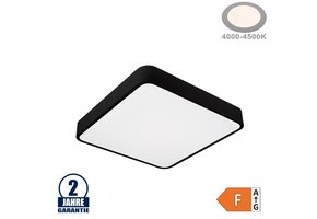 30W LED Deckenleuchte Quadratisch Schwarz Neutralweiß