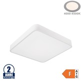 30W LED Deckenleuchte Quadratisch Weiß Neutralweiß