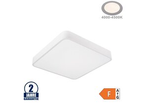 30W LED Deckenleuchte Quadratisch Weiß Neutralweiß