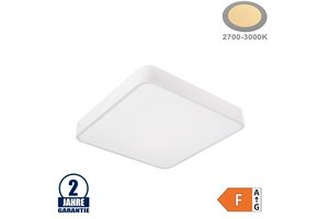30W LED Deckenleuchte Quadratisch Weiß Warmweiß
