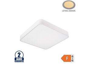 30W LED Deckenleuchte Quadratisch Weiß Warmweiß